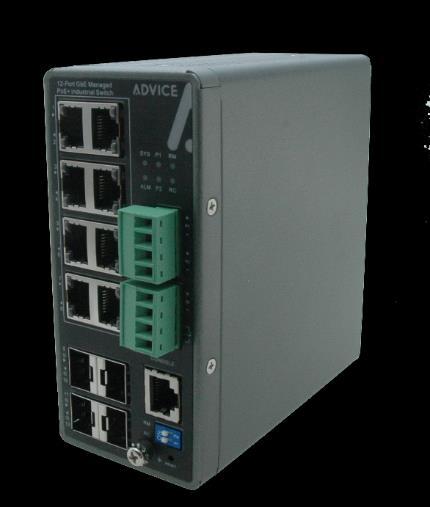 CIS8P4F240 Industrial L2+ Managed GbE PoE+ Switch CIS8P4F240 industrial L2+ managed GbE PoE+ switch is the next generation industrial grade Ethernet switch offering powerful L2 and basic L3 features