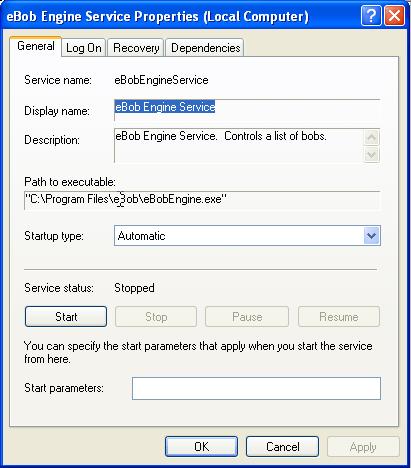 Managing Services Note: Modifying windows service operation is recommended for advanced users only.