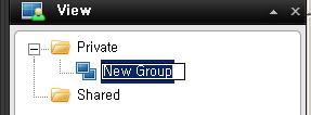 Creating a Group To create a group under the Private top-level folder, do the following on the Setup