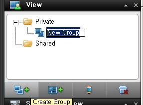 Click the Create New Group button: 3. A new group is created. The new group is simply named New Group.