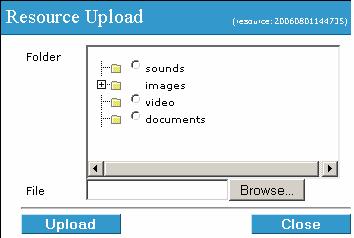 Figure 13: Resource section expanded fully 3. In the resource section click on the upload icon in the path field Figure 14: Upload icon 4.