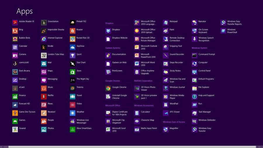 Press the Windows key to return to the Start screen; right-click (or swipe down on) apps you don't need and select Unpin to remove them; and drag and drop the other tiles around to organise them as