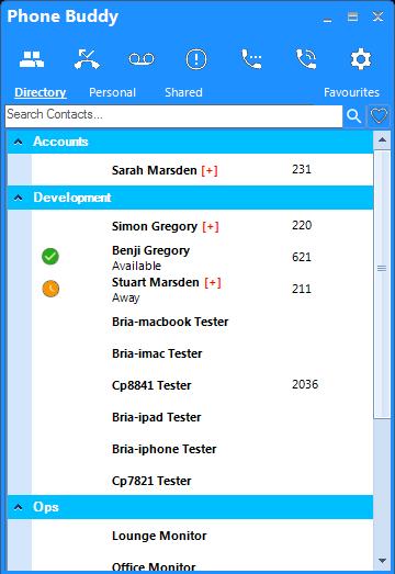 My Contacts Modelled on the portal Company and Personal Address Books, the My Contacts panel shows your company colleagues, and your personal address book as well as any shared contacts the System