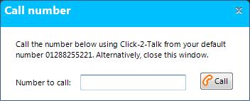 You can also initiate Click-2-Talk calls directly using this Phone Buddy menu item.