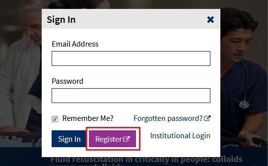 Registering with the Cochrane Library If you want to be able to save your searches for future reference