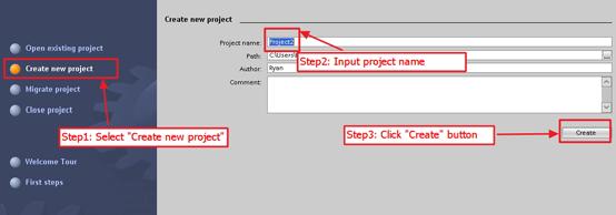 4 Project Setup In this example, please follow the step to setup project.