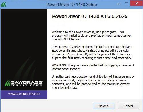 Step 3 of 5: SubliJet IQ PowerDriver Download, Installation and