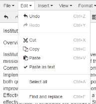 If you find you need to, you can remove formatting by selecting Clear Formatting from the drop-down menu under Format.