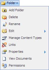 2.6 FOLDER The menu Folder visible in the user Top Navigation Menu allows the user to manage folders. This menu is divided into the following sub-menus: Add Folder: to add a new folder.