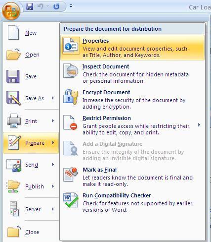 The properties of the selected document will appear in edit mode on top of the page. The user can make the necessary modifications to the selected document then click on save to save the changes. 2.7.