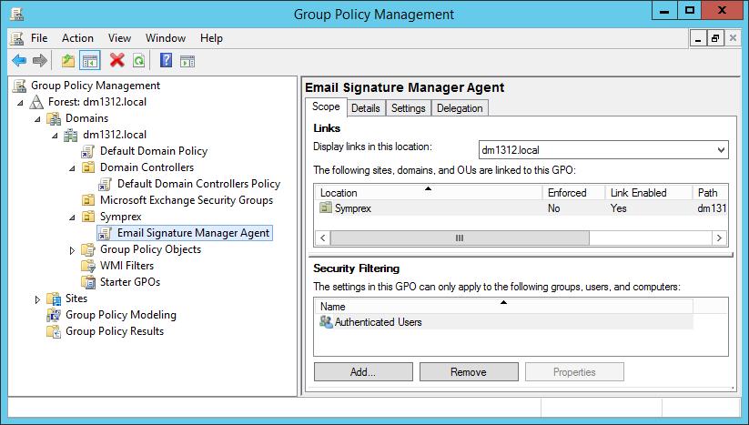 Deployment 3 Users and groups can be added to or remove from the list to control for whom the Agent is installed.