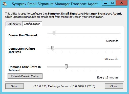 Deployment 3 Connection Timeout: Specifies the timeout for connecting to SQL Server when processing an email.