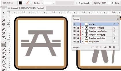 Stage 2 Drawing with Basic Shapes A number of tools and utilities can be used to create complex Illustrator artwork.