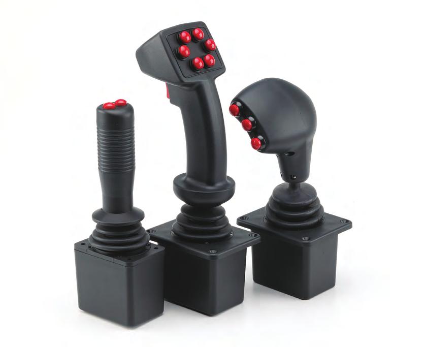 The TH Single Axis Throttle is a heavy duty friction clutch joystick delivering proportional control.