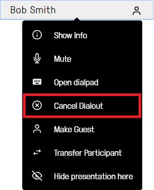 What Add a participant to the conference How (Requires Host privileges) 1. From the toolbar at the bottom of the screen, select Add participant. 2.