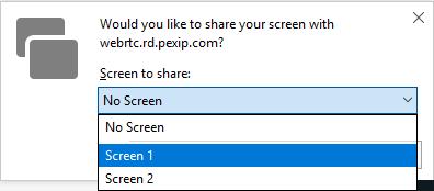 Select OK to confirm that you want to share your screen. 4.