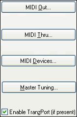 MIDI Out Use the MIDI Out dialog to choose the messages that will be sent to your MIDI sound source. Send MIDI SPP: Determines whether MIDI Song Position Pointer data is sent.