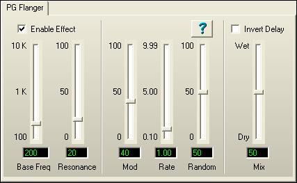 Note: It usually makes no sense to use PG Five Band EQ by itself in an Aux Return, though EQ can be useful to tailor some other effect that is chained on the Aux Return, such as Delay or Reverb.