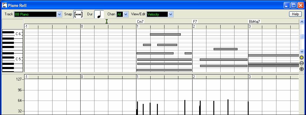 Editing BB Tracks and MIDI tracks Edit Menu The Edit menu lists all of the regular editing commands like Cut, Copy, and Paste plus many features that are unique to RealBand.