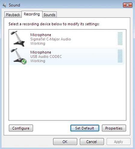 Setting up your PC (with Windows Vista or Windows 7) to work with your USB Turntable 1. Start menu > Control Panel > Sound.