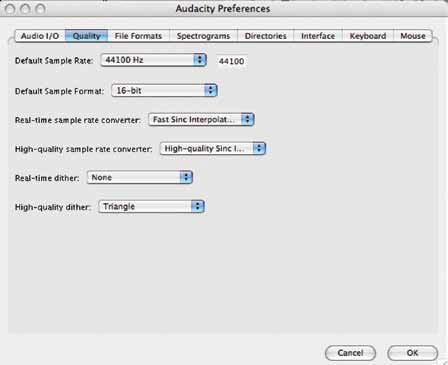 Select OK to save settings and exit Preferences menu. 5.