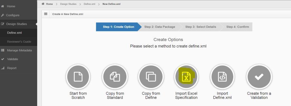 3. Create new data package and