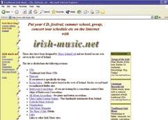 10/11 Links www.irish-music.net Gives information on traditional instruments and makers, music festivals and schools and links to other Irish music sites including Comhaltas Ceoltóirí Éireann. www.oddmusic.