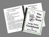 50 Large Print Cookbook A cookbook from author Elinor O Grady 258 pages of wonderful recipes that