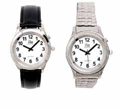 50 Ladies One Button Dual Voice Talking Watch Choose between a male or female voice to tell you the time and date (each watch has both voice options)!