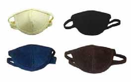 EYEWEAR 5 Adult Ultrasuede Eye Patches Very high quality eye patch. Adjustable Velcro band allows for comfort. Hand washable. 3¼ inches by 2⅛ inches.
