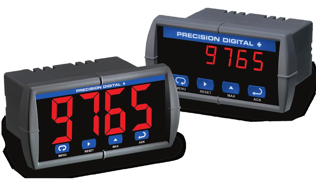 PD765 Trident Series Process & Temperature Meters TRIDENT PROCESS & Temp 4-20 ma, ± 10 V, TC & RTD Inputs 4-Digit Display, 0.56 (14.2 mm) or 1.20 (30.