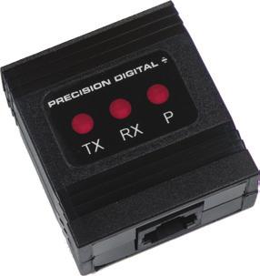 The Trident X2 can be read easily from distances of up are available for the Trident meter. A serial adapter and to 30 feet!