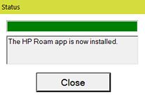 4. When the installation completes, click Close.