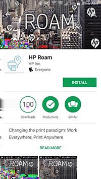 Install and Setup the HP Roam App for ios To use HP Roam for ios, install the HP Roam app and then setup the profile. NOTE: Roam.