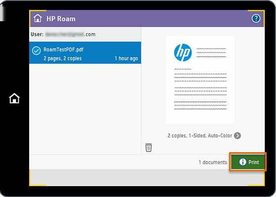 ENWW Print files saved to the HP