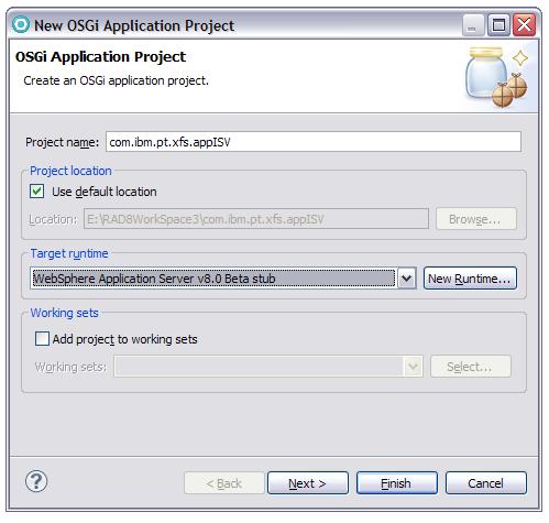 Detailed Procedures Note: If you will create a new OSGi application, please ignore previous step 6-10, and follow step 11-16.