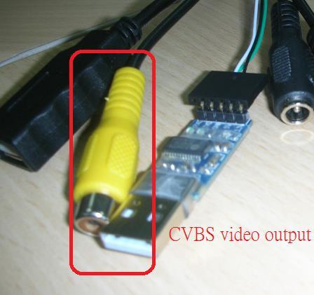 Connect to a CVBS monitor A CVBS video output is optional.