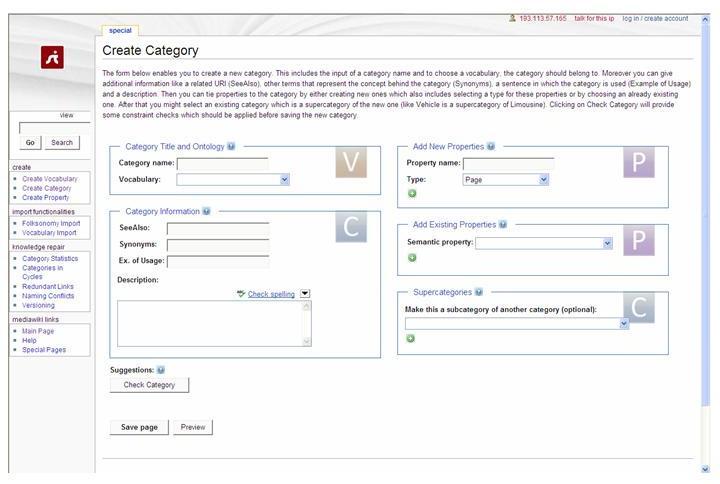 Figure 3 A lightweight ontology editor for the SMW The ase studies The ase studies serve to validate and exploit the tehnology, and also as vehiles to demonstrate its benefits.