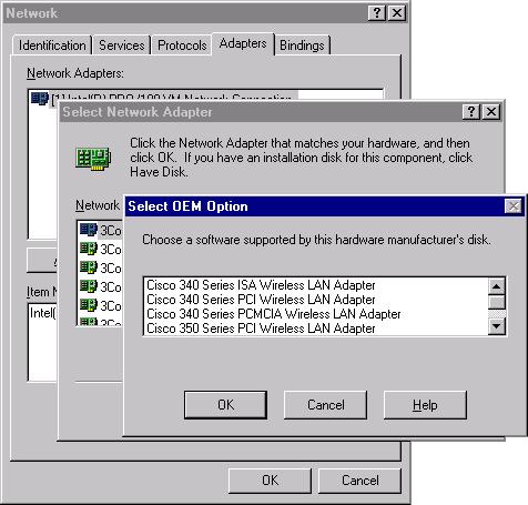 11. In the Adapter Setup window, select Client Name and type the unique client name of your computer in the Value dialog box. 12. Select SSID.