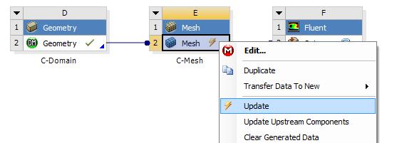 25 5.21. File > Save Project. Close Meshing window. 5.22. Right click on Mesh and click Update. 5.23. Go to class website (http://www.engineering.