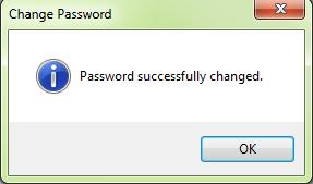 Rehab Optima will confirm the successful change of your password with the Change Password dialog box, choose OK to continue. 5.