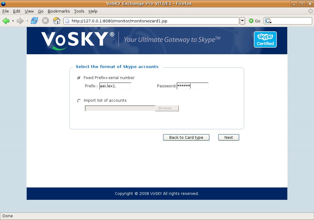 9. Account Format Define the format of the Skype account names used by the Exchange Pro.