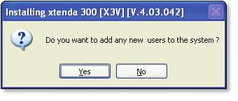11 If the screen is appeared, click <Yes> to add a new user, or click <No>. (If you do not have any extra user accounts, click the <Yes> button to add an account.