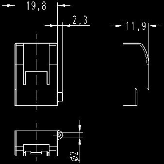 gauge Part-Number Identification mm² Male contacts (M) Female contacts (F) Drawings Dimensions in mm