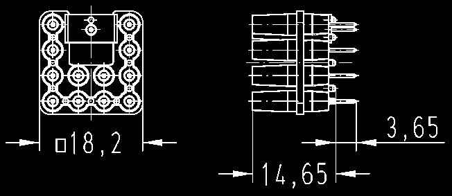 (F) Drawing Dimensions in mm for PCBs up to 2.
