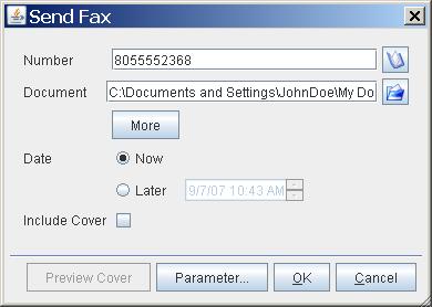 4 To send a fax, click OK. 1.4.2 Helpful Links JHylaFAX Manual (http://jhylafax.sourceforge.net/manual.