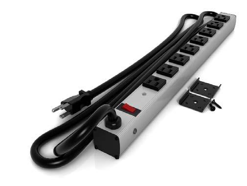 surge power strip. Includes an 8-foot cord.