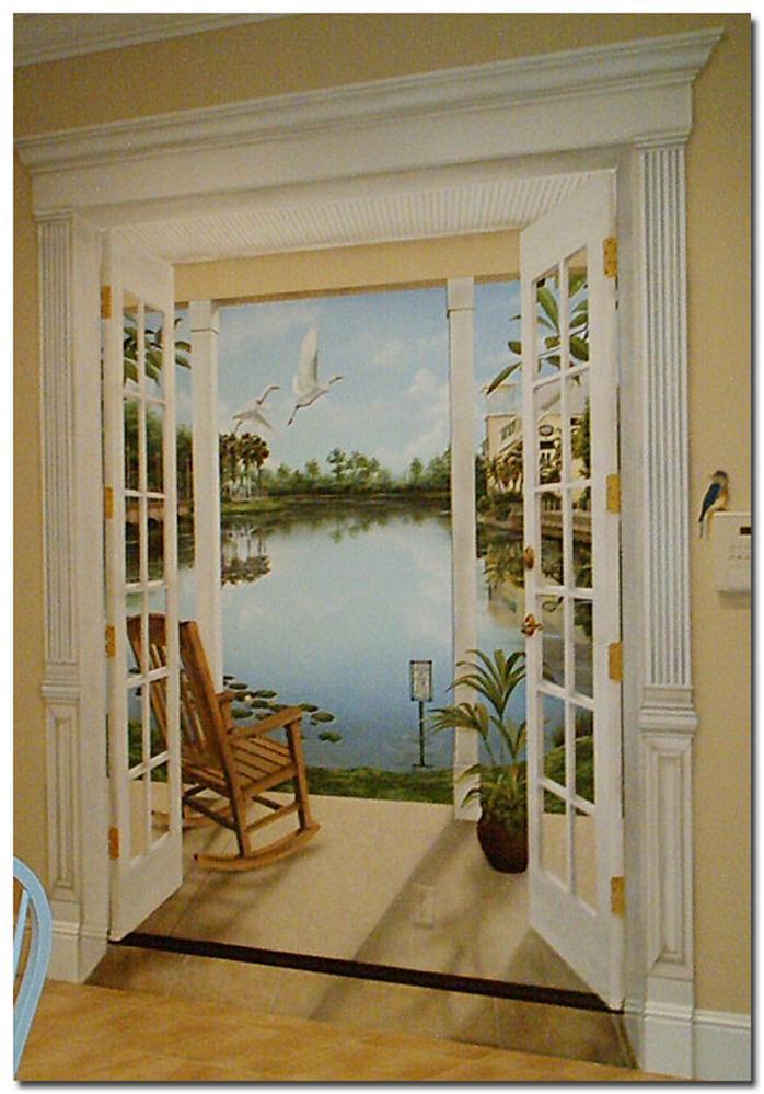 Trompe l oeil is a French term that means fool the eye.