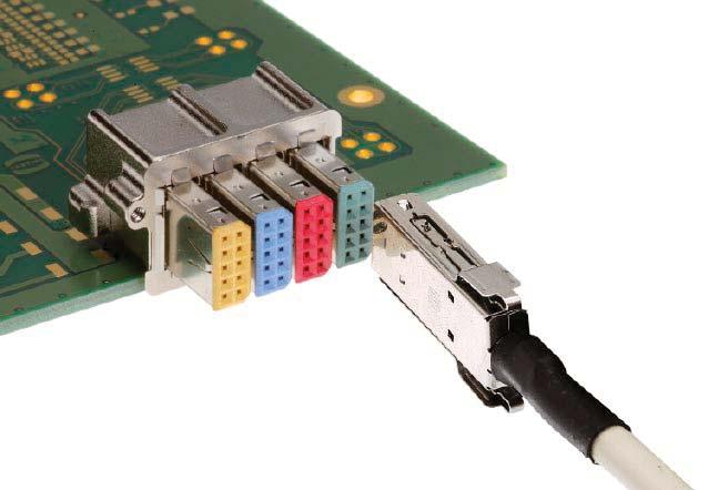 . Interface Connectors The highest data rates in combination with perfect shielding characterize the connector. This way data can be passed on optimally within the control cabinet.