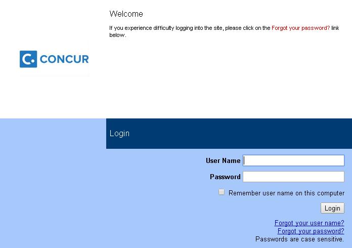 Section 4: View and Modify Report Information 2. Log in to Concur: 3. Click Create Receipt From.